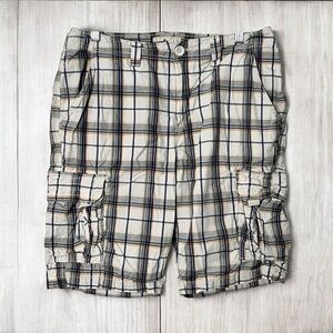 Urban Pipeline Shorts Mens 32 Plaid Cargo Baggy Utility Skater Grunge Street